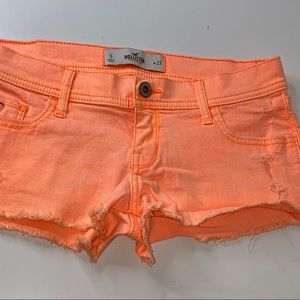 Highlighter orange shorts